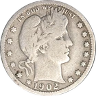 1902-O Barber Quarter