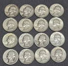 90% SILVER Washington Quarters $1 Face Value Mixed Dates 4 Quarters FreeShipping