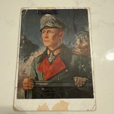 Germany WWII PPC Picture Postcard Rommel Attack