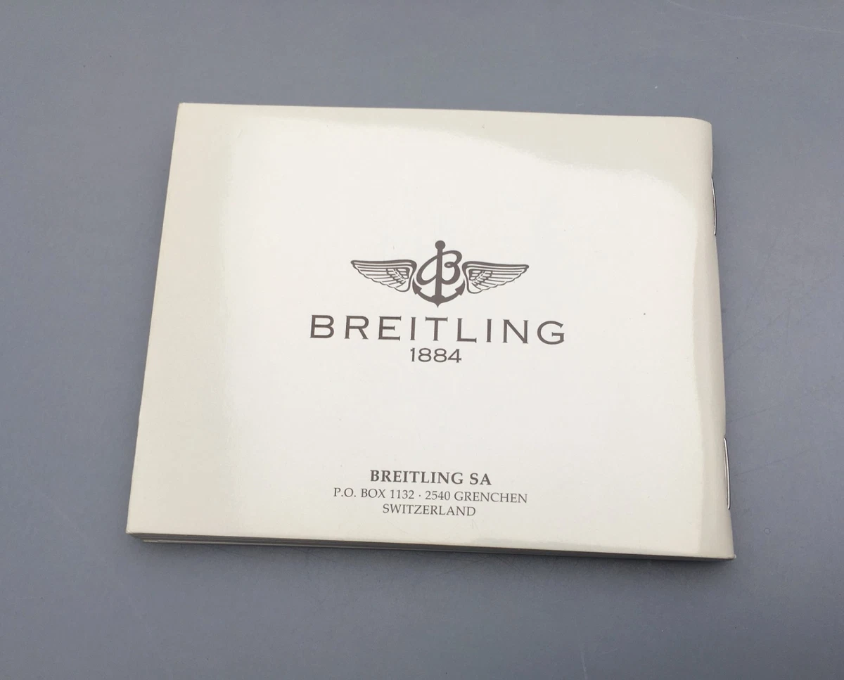 Breitling Transocean Chrono Colt Cuarzo Cronógrafo Instrucciones A53035 Cuarzo