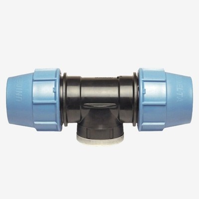 PE PP T-Stück mit IG | PP Fitting | Unidelta |DVGW Trinkwasser| 25mm - 32mm