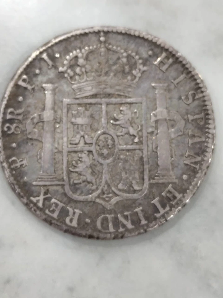 8 Reales 1819 Hispan Mexico Ferdin Vii - Image 2 of 2