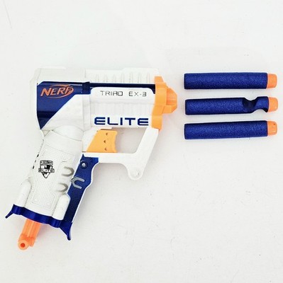 Hasbro NERF N-Strike Elite 3-Dart Blaster TRIAD EX-3 Pistole Waffe Gun Shooter