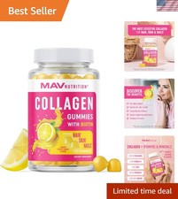 Collagen Gummies for Women  200mg Hydrolyzed Collagen  2500mcg Biotin, With...