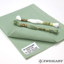 Zweigart Fabric 25ct Lugana Moss Green 3835-618