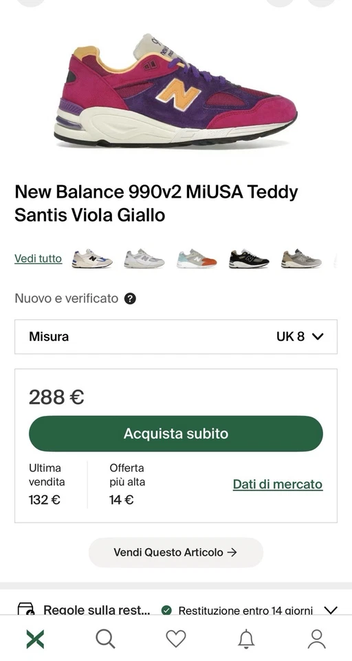 New Balance 990v2, foto 2 di 5