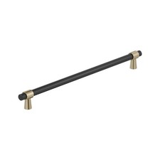 Amerock Mergence 18 inch 457mm Center-to-Center Matte Black/Golden Champagn...