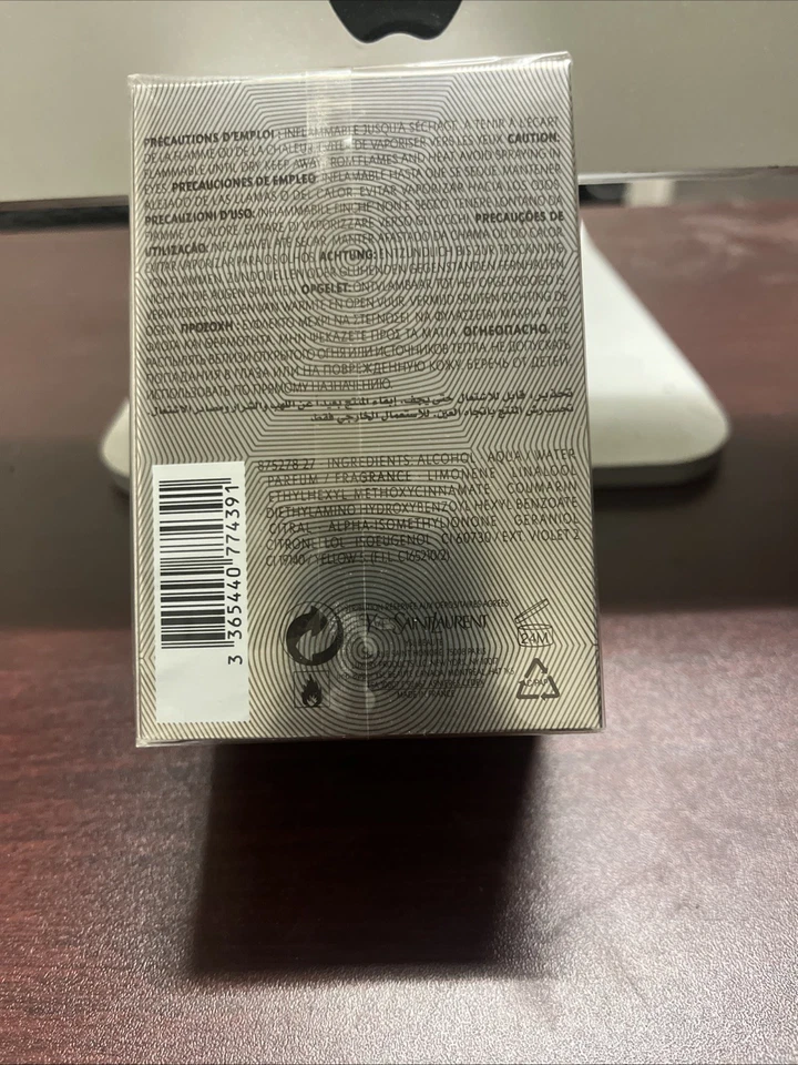 Men YSL Yves Saint Laurent L'HOMME SPORT EDT Spray 3.3oz New Sealed - Image 4 of 4