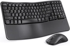 Seenda COE310 Multi-Device Ergonomic Wireless Keyboard & Mouse Combo (RF & BT)