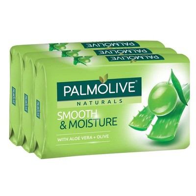 3 Pack Palmolive Smooth Moisture Aloe Vera Olive Soap
