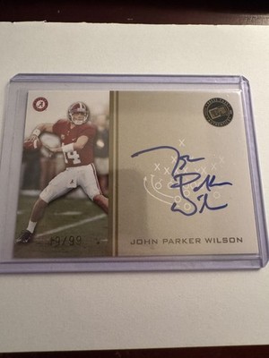 2009 Press Pass Signings John Parker Wilson #PPS-JPW Gold 49/99 (AU, RC) Alabama