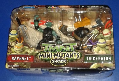 2007 * MINI MUTANTS RAPH vs TRICERATON (MOC) * TMNT NINJA TURTLES KOMBINIERT P&P