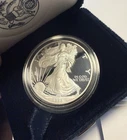 1998 P AMERICAN SILVER EAGLE DOLLAR, ONE TROY OZ BULLION 99.9% FINE SILVER COIN