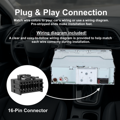 Replacement Wire Harness for PIONEER AVH4200NEX AVH-4200NEX Car