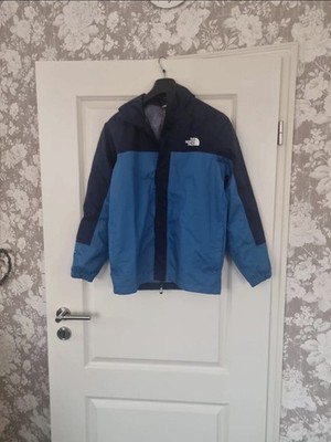 The North Face Jacke Blau Größe L mit Kapuze Regenjacke Outdoor Sport Top L