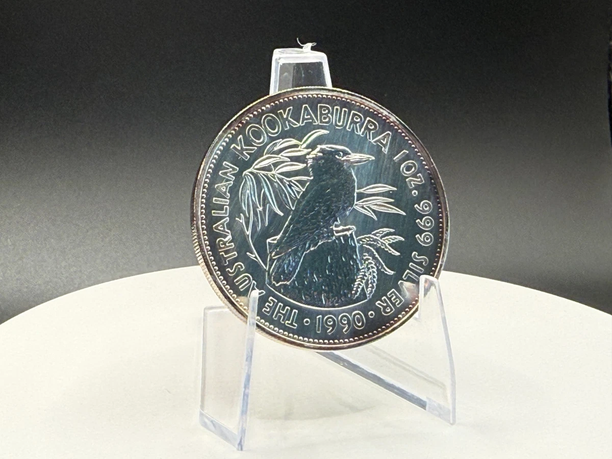 Australian Kookaburra Uncertified 1990 Silver Bullion Coins for
