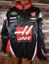 Kurt Busch AUTOGRAPHED Haas Automation Chase Authentic Nascar Jacket Size L NWOT