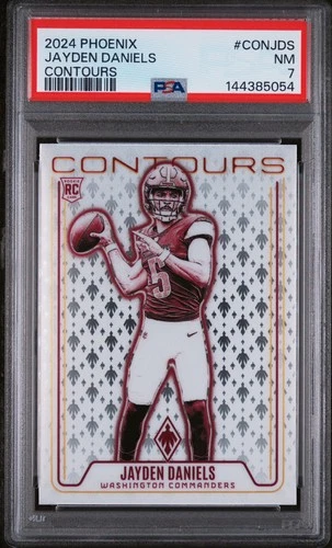2024 PANINI PHOENIX CONTOURS #CONJDS JAYDEN DANIELS ROOKIE RC PSA 7