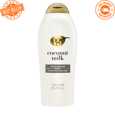 OGX Nourishing Coconut Milk Shampoo Hydrating Restoring Jumbo 25.4oz NEW