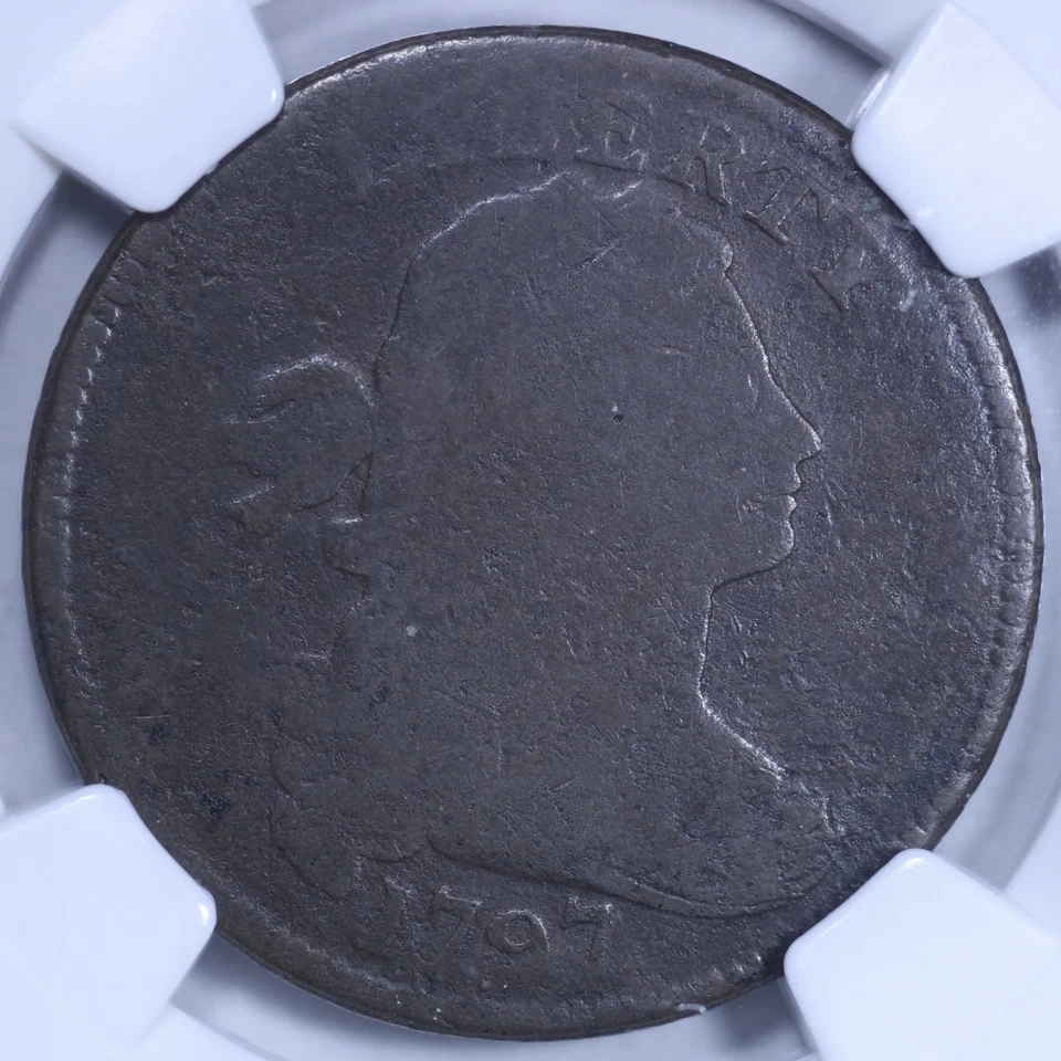 1797 Draped Bust Large Cent (Plain Edge) - 1c NGC FR02 - Tough Coin! - Image 3 of 4