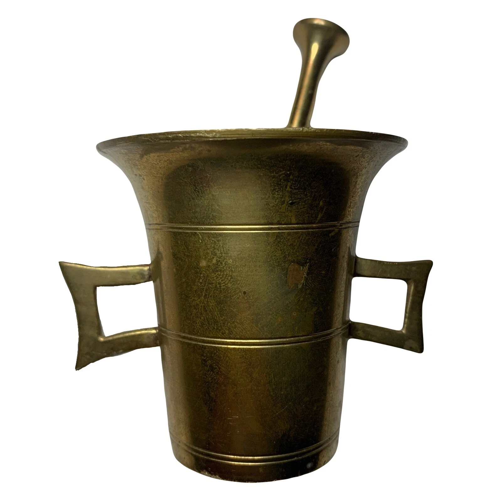 Antique Brass Apothecary Handled Mortar And Pestle Cottage Core Homeopathy
Opens in a new window or