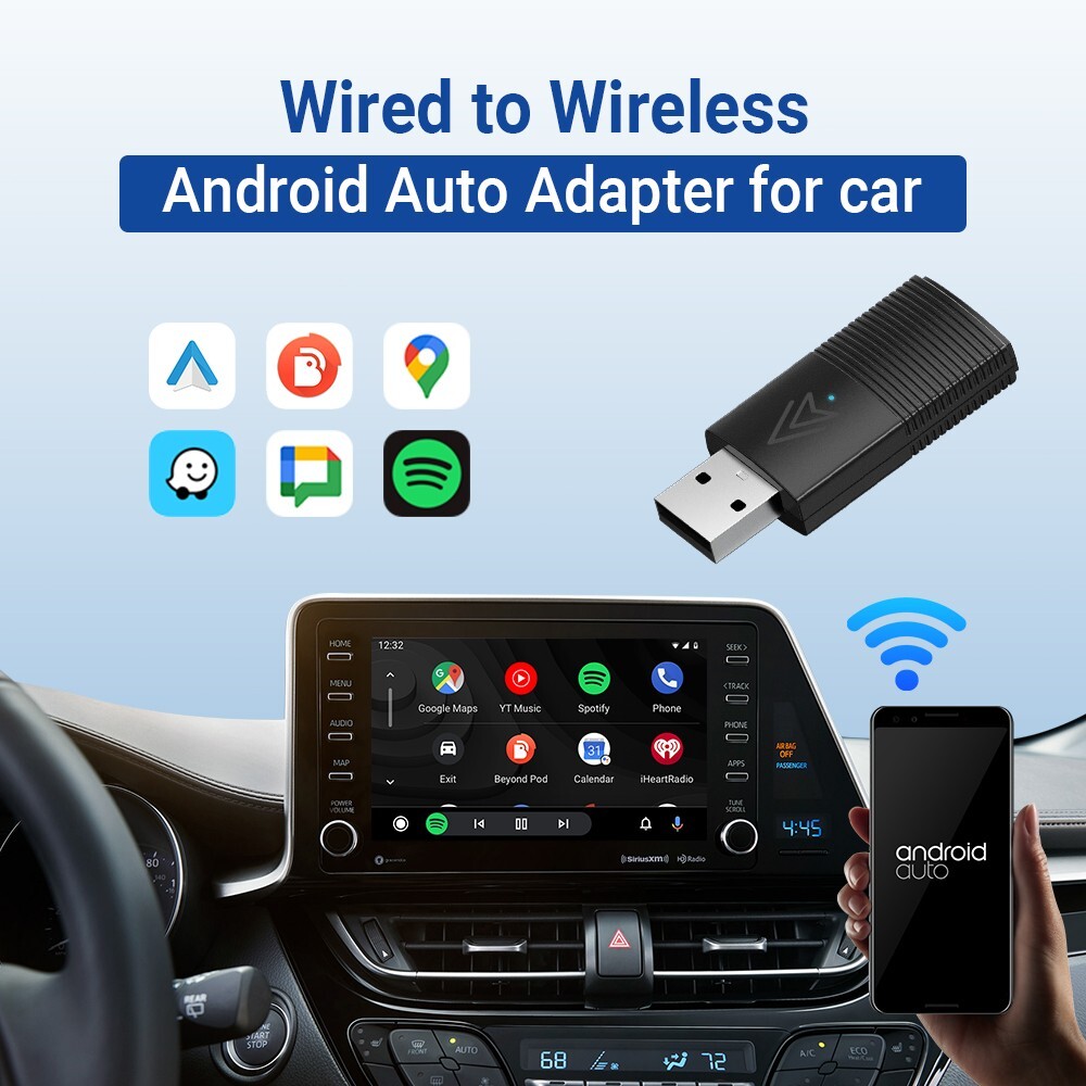 Wireless android auto Adapter For android Wireless android Dongle Plug Car Radio