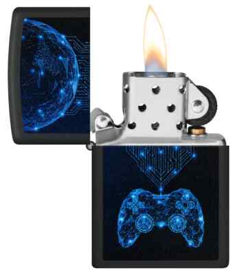 Zippo 48912,Gaming Design, Black Matte Lighter, NEW | eBay