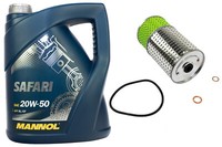 20W50 5 Liter MotoröL ÖLfilter SF502 Set FüR Daewoo Mercedes Puch Ssangyong