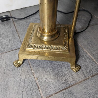 Vintage Brass Orient Express Hurricane Titanic Railroad Desk Lamp
