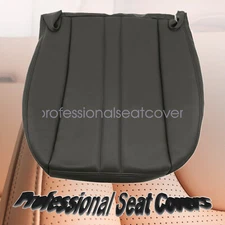 For 2003-2014 Chevy GMC C Series Passenger Bottom Leather Seat cover Dark Gray