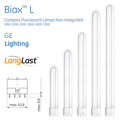4000K Lampe 840 Cool Weiße Farbe Ge 18w BIAX-L Lang Einzeln Drehen 4-Pin
