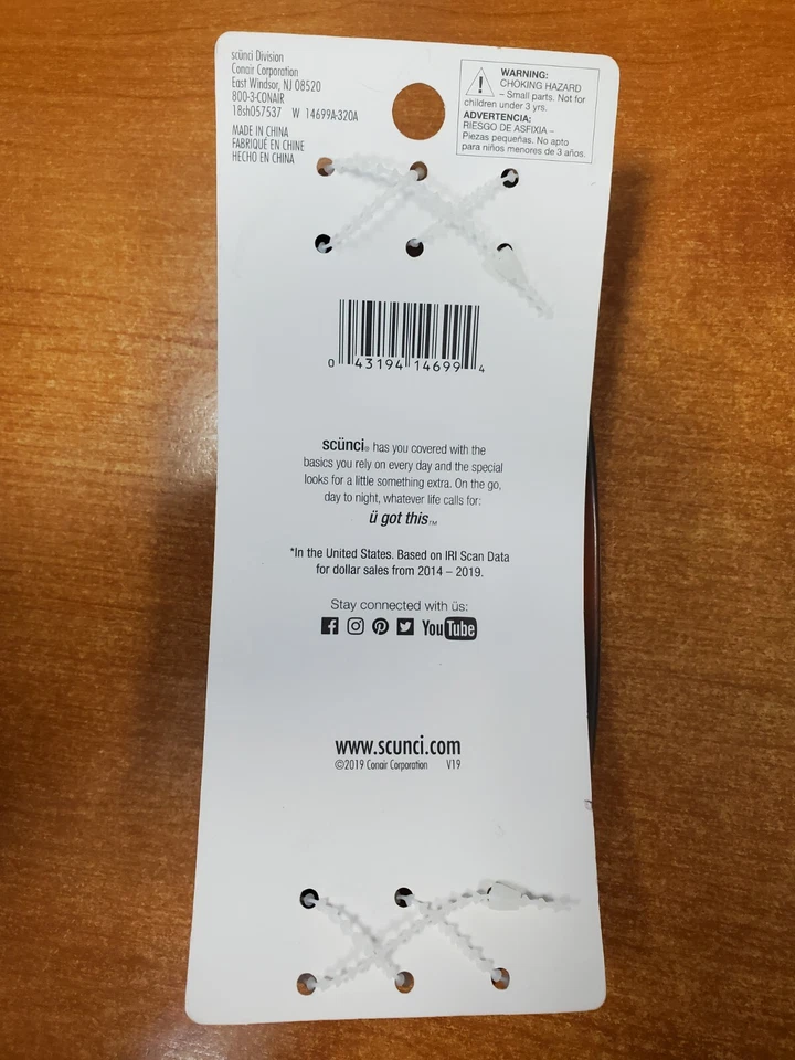 4 paquetes de 3: Pinzas para el cabello de peine de plátano Scunci Colores surtidos (6994) R8P8a Foto 3 de 3