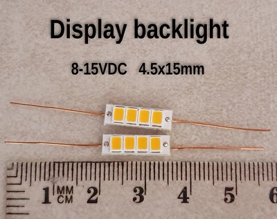2x NAD 701, 705, 712, 5420, 5425, 402 Display Backlight LED Lamps 15V 4.5x15mm - Image 1 of 4