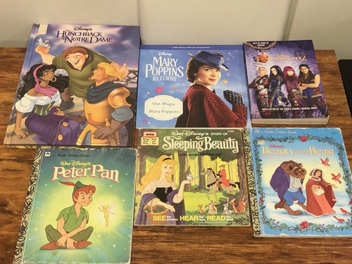 Walt Disney Story Books Lot of 6 - Hardback & Paper - Vintage & New Kids books - Picture 2 of 9