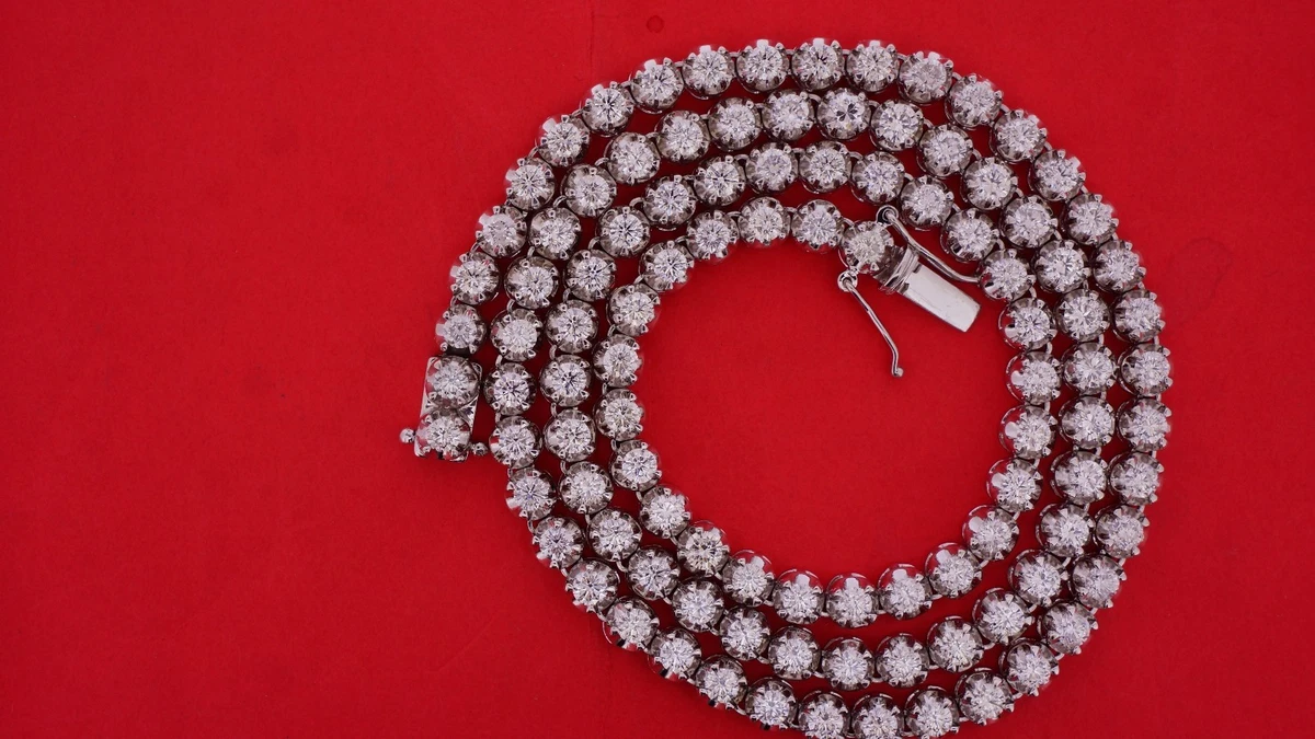 diamond tennis necklace swarovski