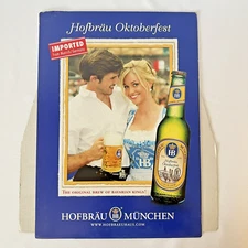 Rare Hofbrau HB Hofbrauhaus Oktoberfest Beer Cardboard Table Tent Sign Banner