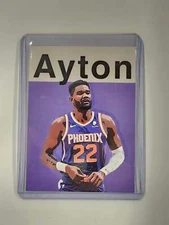 Deandre Ayton Artist Signed Basketball Art Card 1/10