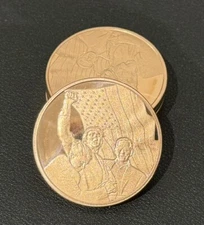 LOT OF 100 X 1 OZ Trump Fight! Fight ! Assassination .999 FINE COPPER ROUND