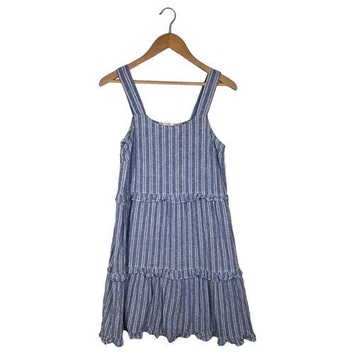 beach lunch lounge coley dress NWOT Beach Lunch Lounge Blue Tie Dye Coley Print Tiered Shift Dress
