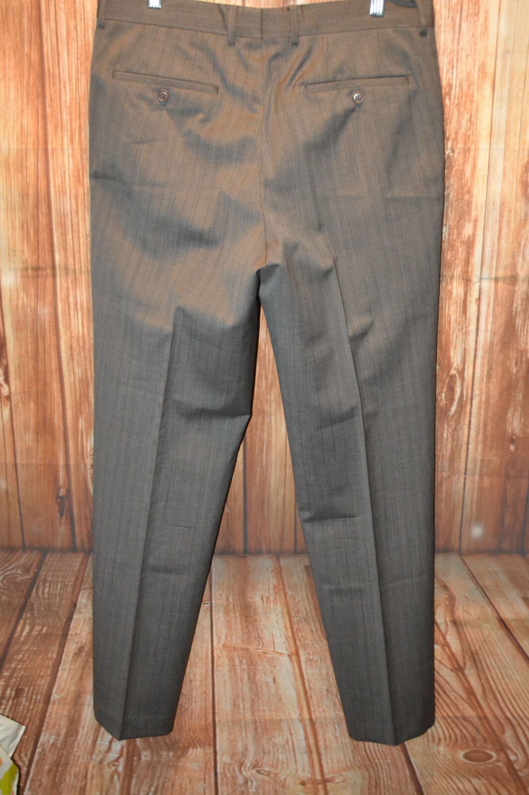 Hugo Boss Men Super 100 Wool Pinstripe 2 Front Button Suit Sz 40R Wst 34x33 thumbnail 16