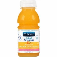 Thickened Beverage Thick-It Clear Advantage 8 oz. Container Bottle Orange Flavor
