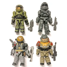 Minimates HALO Lot 4 Figures Master Chief and Noble 6 Set Read Description