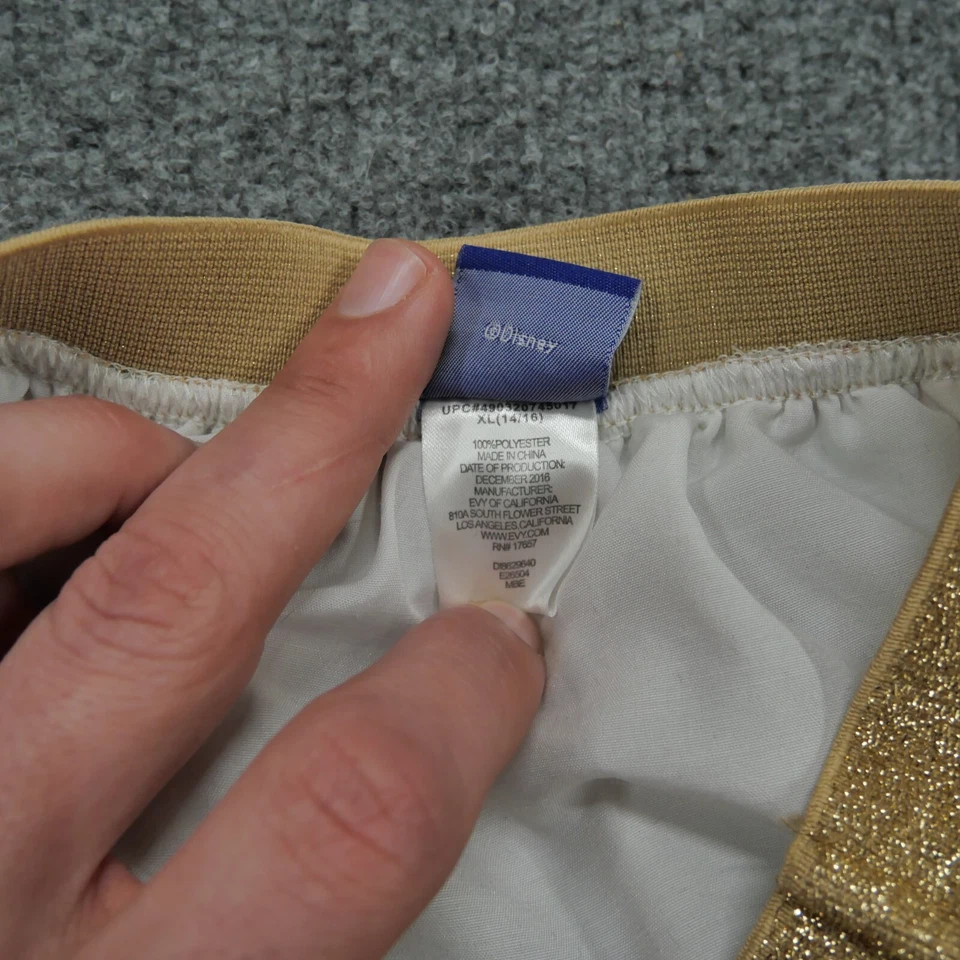 Disney Skirt Girls XL White Pink Floral Flowers Tutu Belle Princess - Image 4 of 4