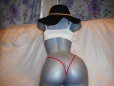 Frederick's Of Hollywood EXTREME RED high Shine G string Panty S,M,L,  XL