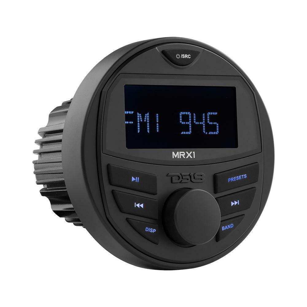 DS18 MRX1 Gauge Hole Bluetooth Marine Boat Powersport Radio Head