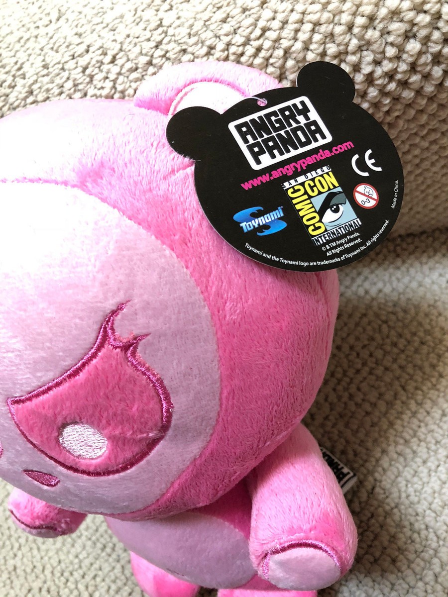 Rare! Pink Angry Panda EXCLUSIVE plush SDCC 2012 New w/ Tag