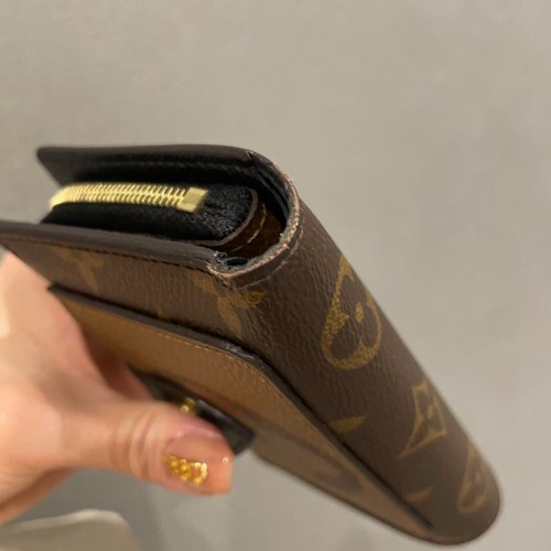 LOUIS VUITTON Monogram Reverse Bifold Wallet Portefeuille Juliet M69432 Japan - Picture 14 of 14