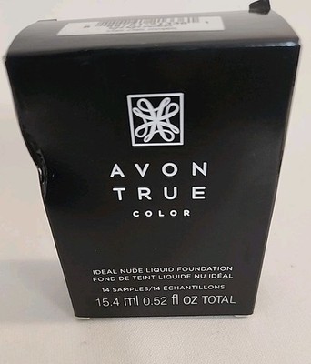 Avon True Color Ideal Nude Liquid Foundation Light-Light Medium...14 Samples