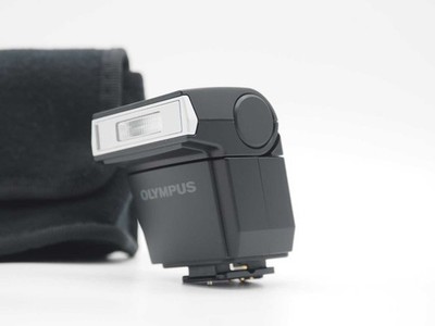 Olympus FL-LM3 Flash for E-M1, M5, M10 Mark II & III w/ Case [Near Mint] #Z6046A