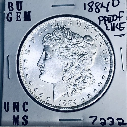 1884 O BU GEM MORGAN SILVER DOLLAR UNC MS+++ U.S. MINT RARE COIN 7232